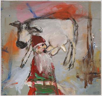 Karin Wikström, oil on panel, signed and dated -96.