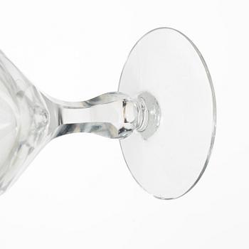 Glass service, 22 pieces, mid-20th century.