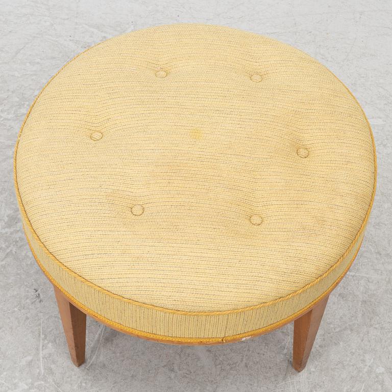 Josef Frank, a model 647 ottoman, Firma Svenskt Tenn, before 1985.
