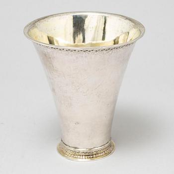 A silver beaker by Olof Lind, Mariestad 1764.