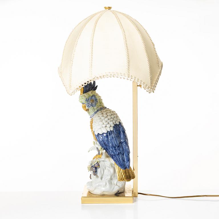 Bordslampa, Società Porcellane Artistiche, Florens, Italien, sent 1900-tal.