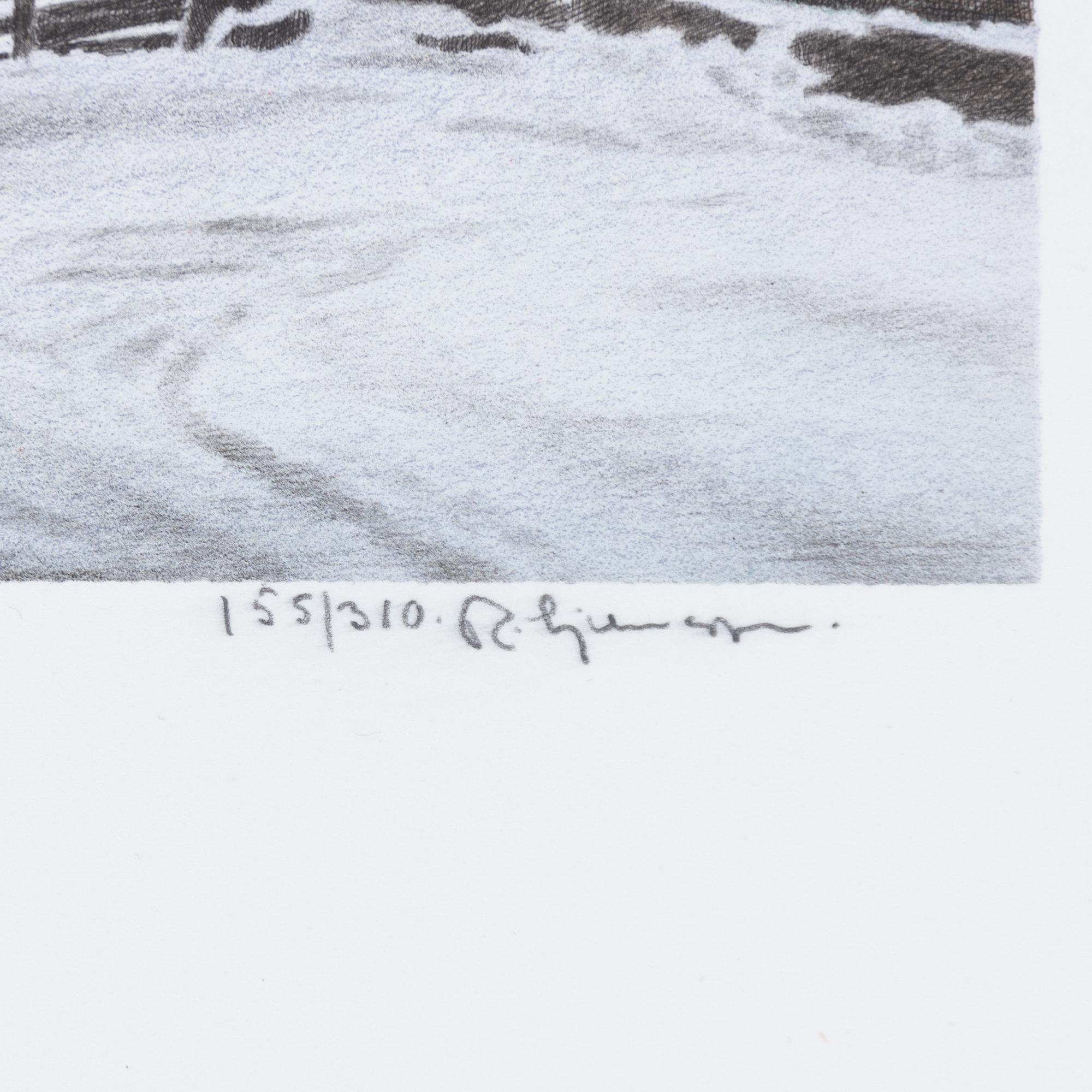 Reinhold Ljunggren, "Vinter", portfolio.
