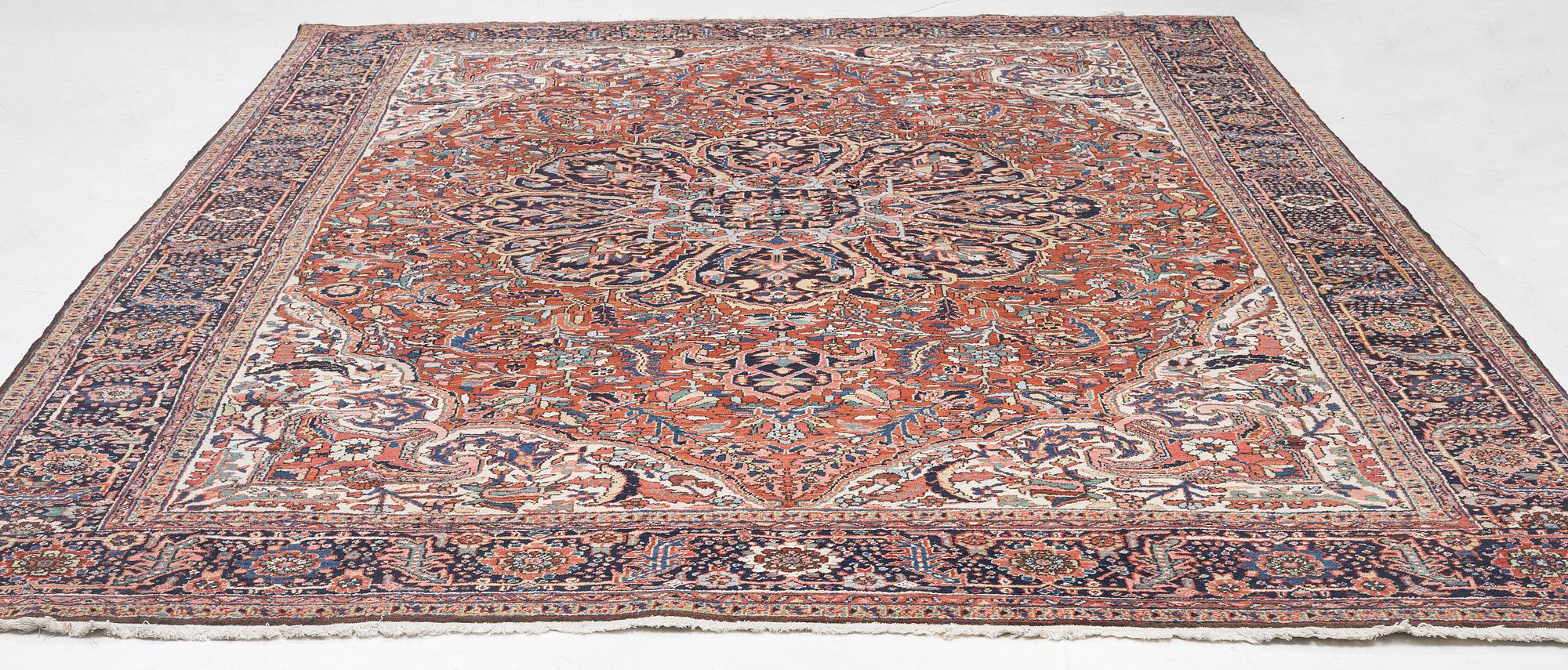 A semi-antique Ahar carpet, North west Persia, c. 410 x 300 cm.