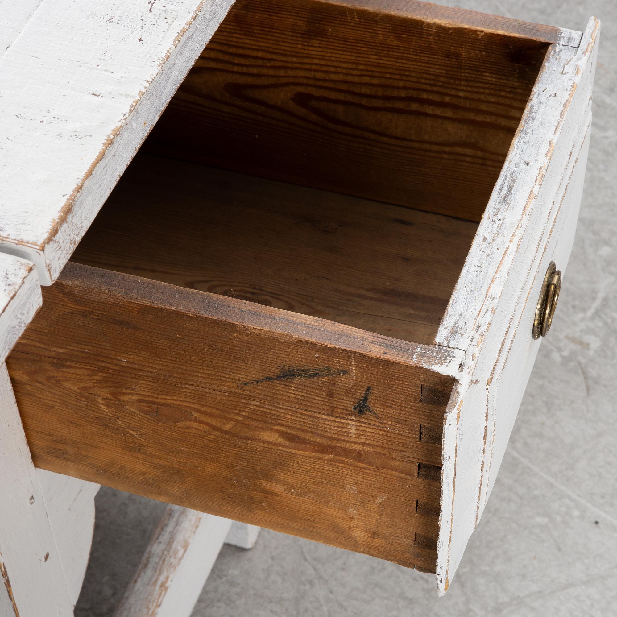 A drop-leaf table, Sweden, 19th century.