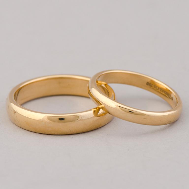 RINGAR, 2 st, 18K guld. Tiffany & Co.