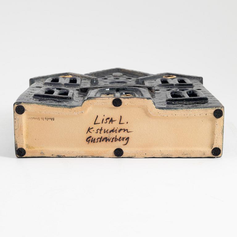 Lisa Larson, a stoneware lantern, 'JM huset' K-studion Gustavsberg, signed.