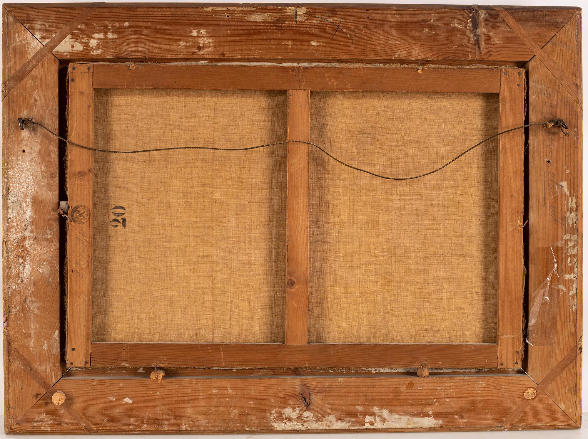 WILHELM BEHM, olja på duk, signerad.