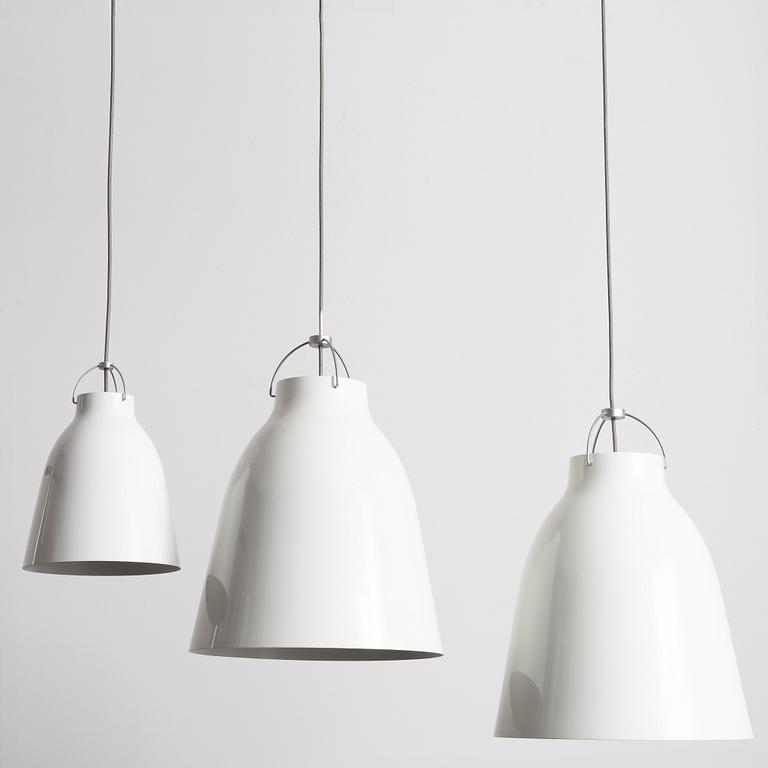 Cecilie Manz, three pendant lamps, "Caravaggio", Lightyears.