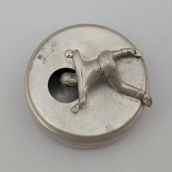 A PEWTER BUTTON BOX, 'Originell', Widerholm & Dahlberg, Eskilstuna.