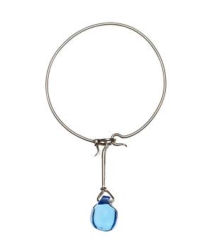 686. A Torun Bülow Hübe bracelet with blue glass pendant, her own workshop 1950's.