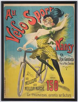 AFFISCH, "Au Vélo Sport", 1800-tal.