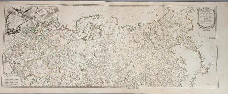 KARTA, Carte Génerale de l´empire des Russes, S. Robert de Vaugondy 1753.