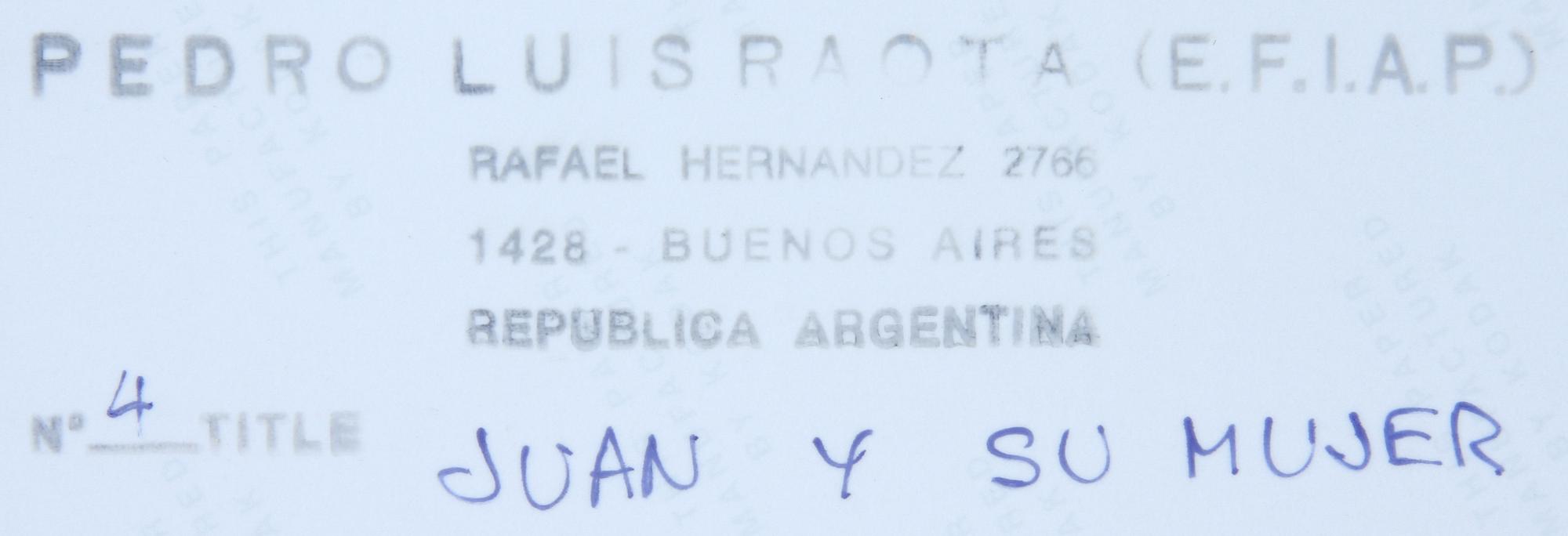 PEDRO LUIS RAOTA, 3 st, fotografier, stämpelsign a tergo. Numr 2, 4 samt 5.