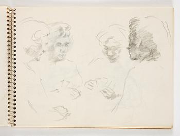 Lotte Laserstein, 4 skissböcker med blyertsteckningar.