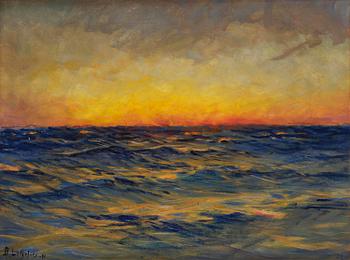 804. Bruno Liljefors, "Hav i soluppgång" ("Sea at sunrise").