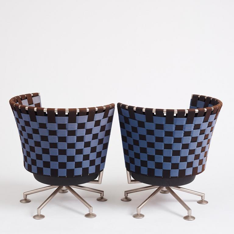 Peter Maly, a pair of easy chairs, 'Circo', COR Germany, post 1998.