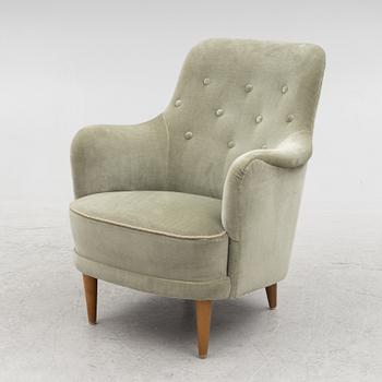 Carl Malmsten, armchair, Samsas, second half of the 20th century.