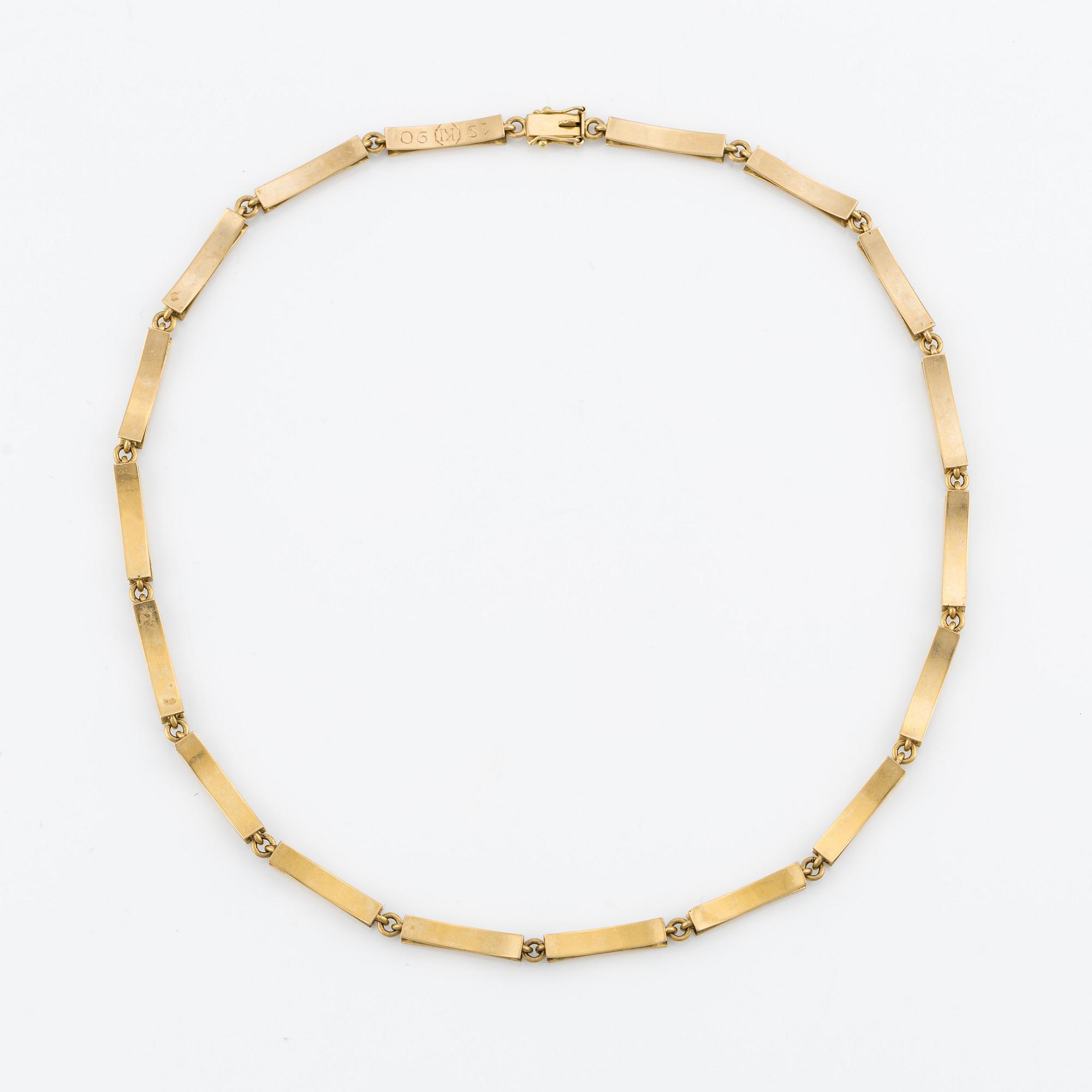 Bengt Liljedahl, Necklace, 18K gold, Stockholm 1990.