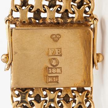 Armband, 18K guld. Esto Ab Guldvarufirman, Stockholm 1980.