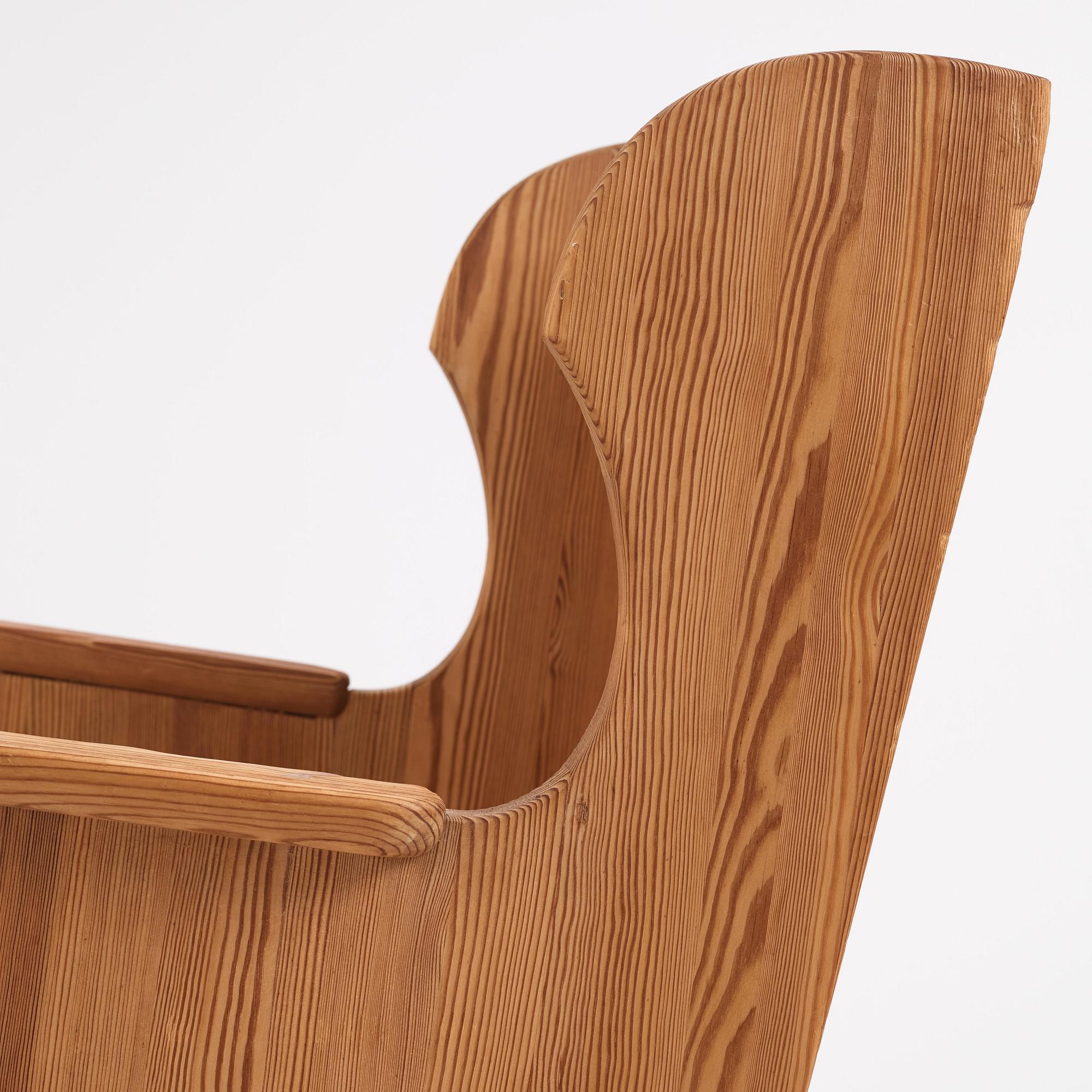 Nordiska Kompaniet, a stained pine chair, 1930s-1940s.