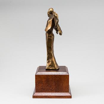 BO ÅKE ADAMSSON, sculpture, brass, signed.