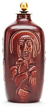 556. A Jais Nielsen stoneware lidded urn, Royal Copenhagen, Denmark 1953.