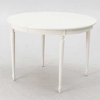 A Gustavian style table, second half of the 20th century.
