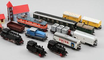 PARTI TÅGDELAR, Märklin, 1900-tal.