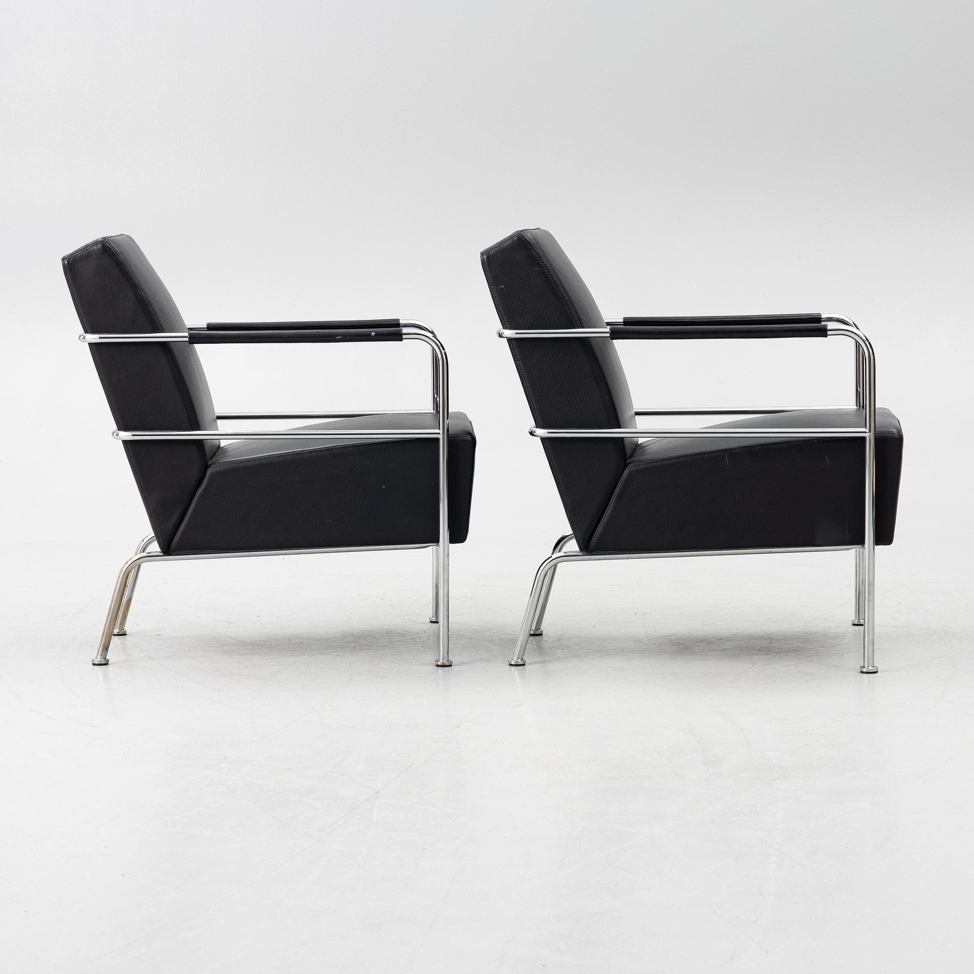 Gunilla Allard, a pair of 'Cinema' armchairs, Lammhults, Sweden.