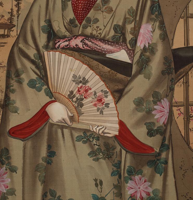 Two japanese hanging scrolls, 20th century.