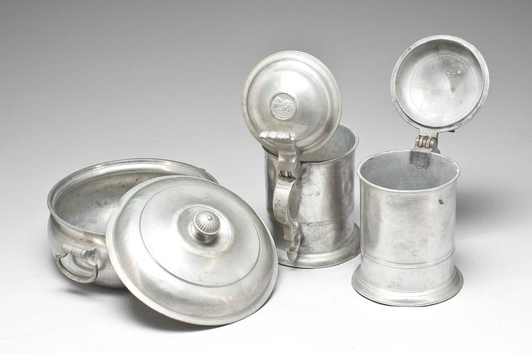 PARTI TENN, 3 delar, 1800-tal.