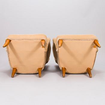 CARL-JOHAN BOMAN, a pair of 1940's armchairs for Ab Boman Oy.