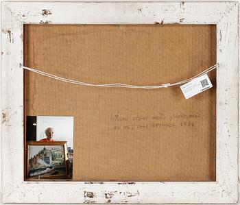 OLLE BONNIÉR, olja på pannå, "Ljus mot söder", 1938,  signerad "O.B".