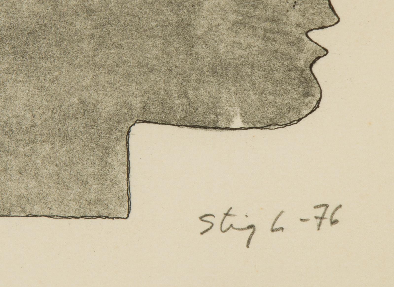 Stig Lindberg, litograph, signed, numbered 253/280 and dated -76.