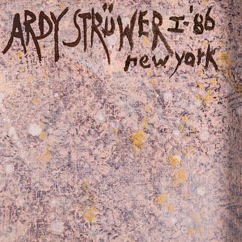 ARDY STRÜWER, olja på duk, signerad och daterad New York -86.