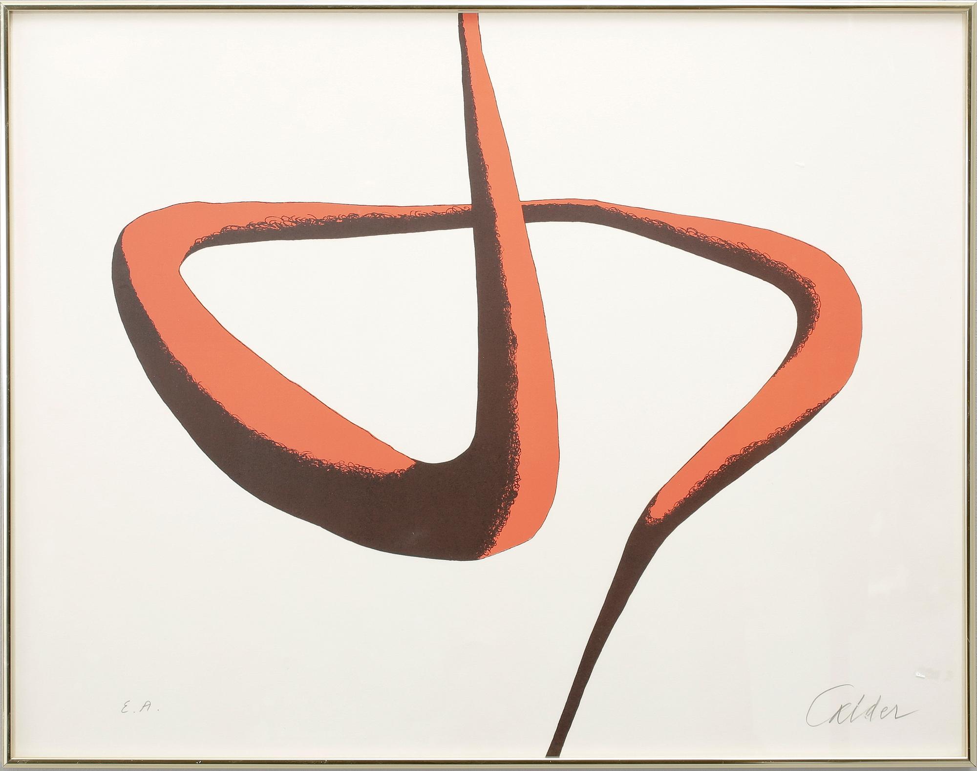 ALEXANDER CALDER, färglitografi, signerad, ea-upplaga.