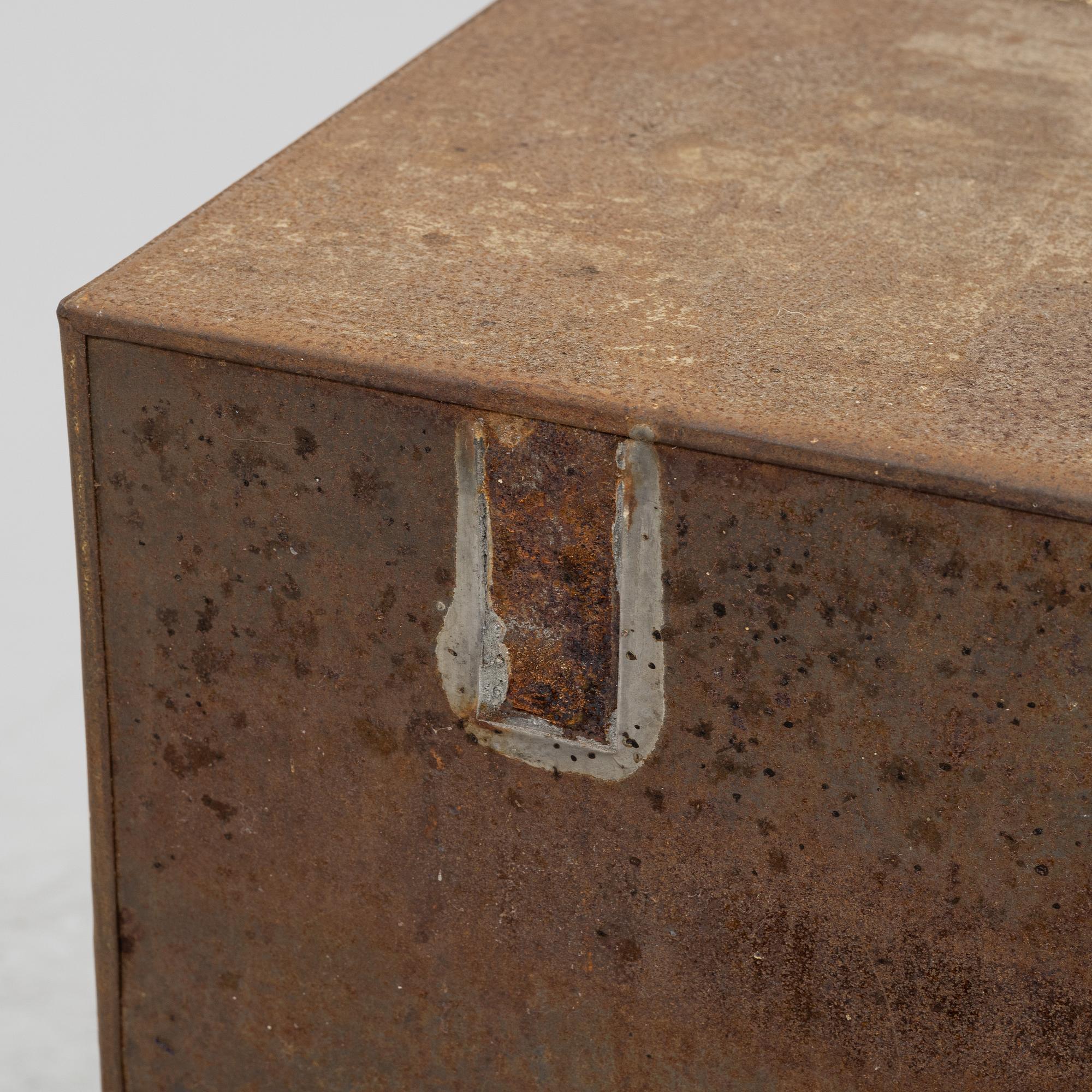 A sheet metal cabinet, 'Thule Cacao', early 20th Century.