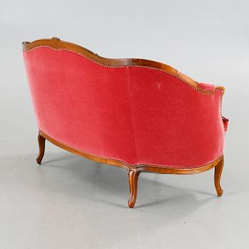 A sofa in the style of rococo by Lani, Malmö, second half of the 20th century.