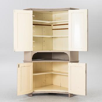 Corner cabinet, 19th century.