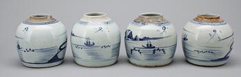 KRUS, 4 st. porslin, Kina. 1800-tal.