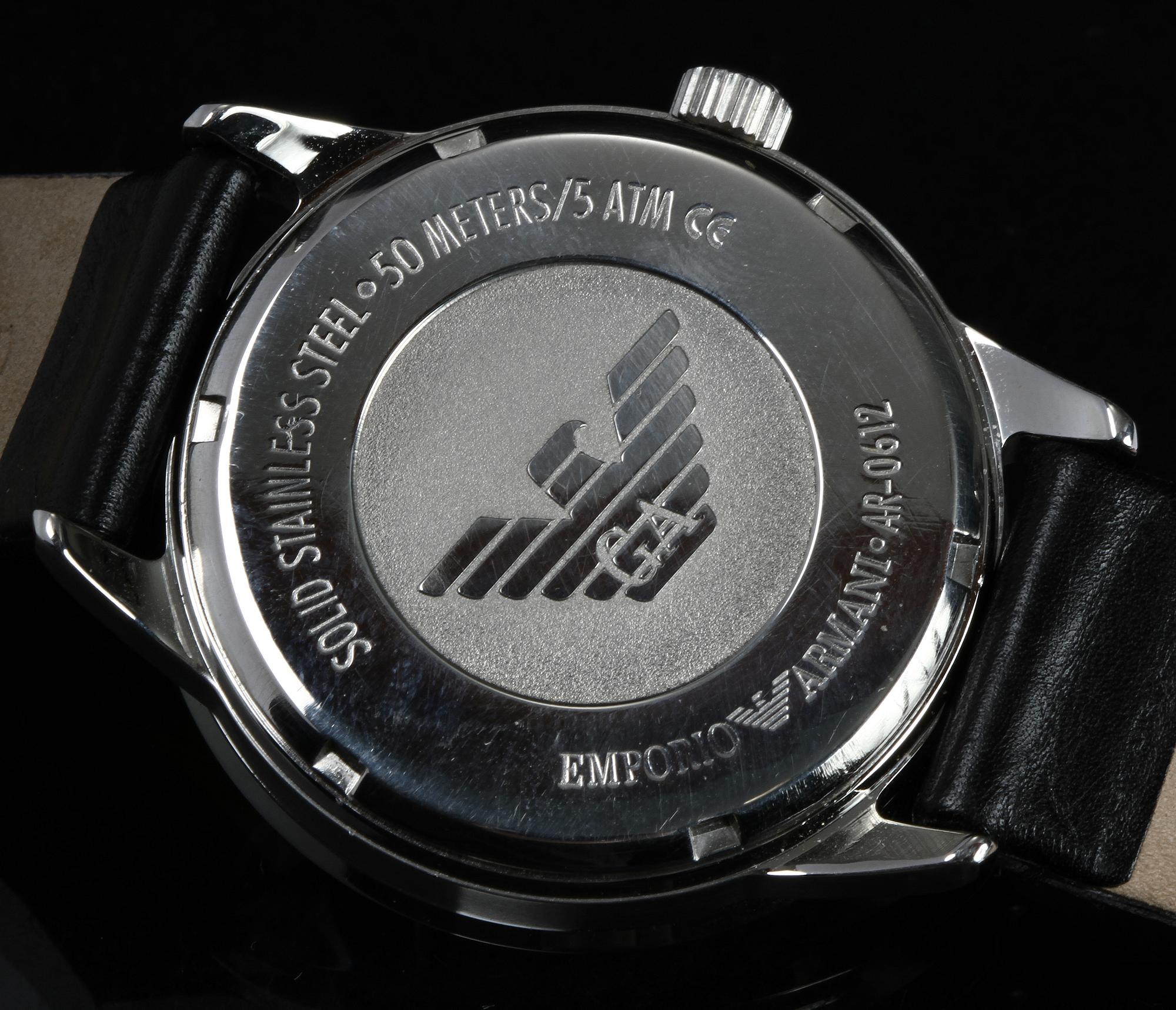 HERRARMBANDSUR, Emporio Armani, 2000-tal.