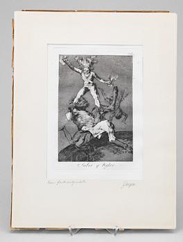 FRANCISCO GOYA, etsningar, 3 st, senare edition, 1800-tal.