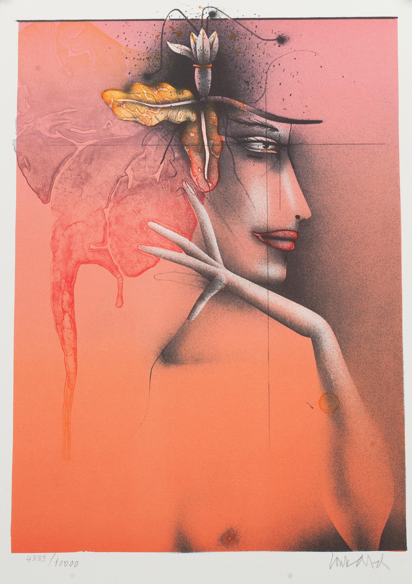 GRAFIK, 6 st, ur mappen "Die Kunst Der Graphik", Die Galerie, Offenbach am Main, signerade och numrerade 4339/10000.