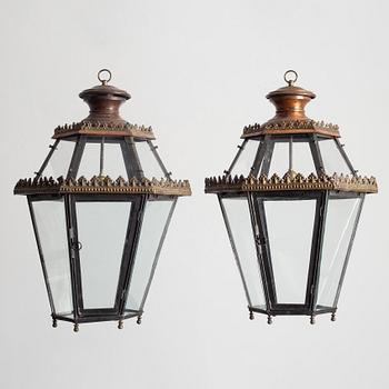 Taklyktor, ett par, 1800-talets slut.