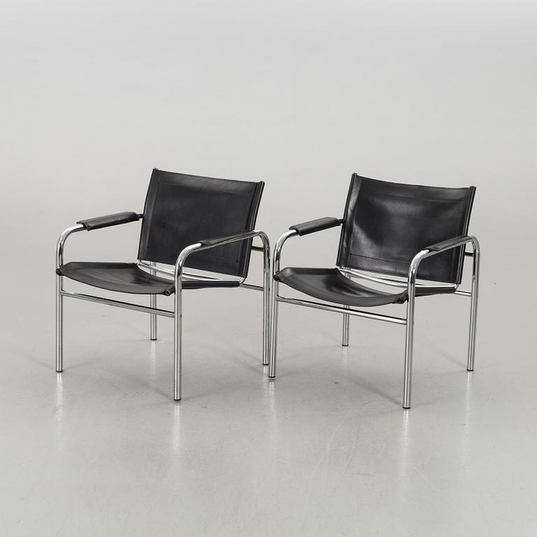 A PAIR OF TORD BJÖRKLUND "KLINTE" ARMCHAIRS BY IKEA.