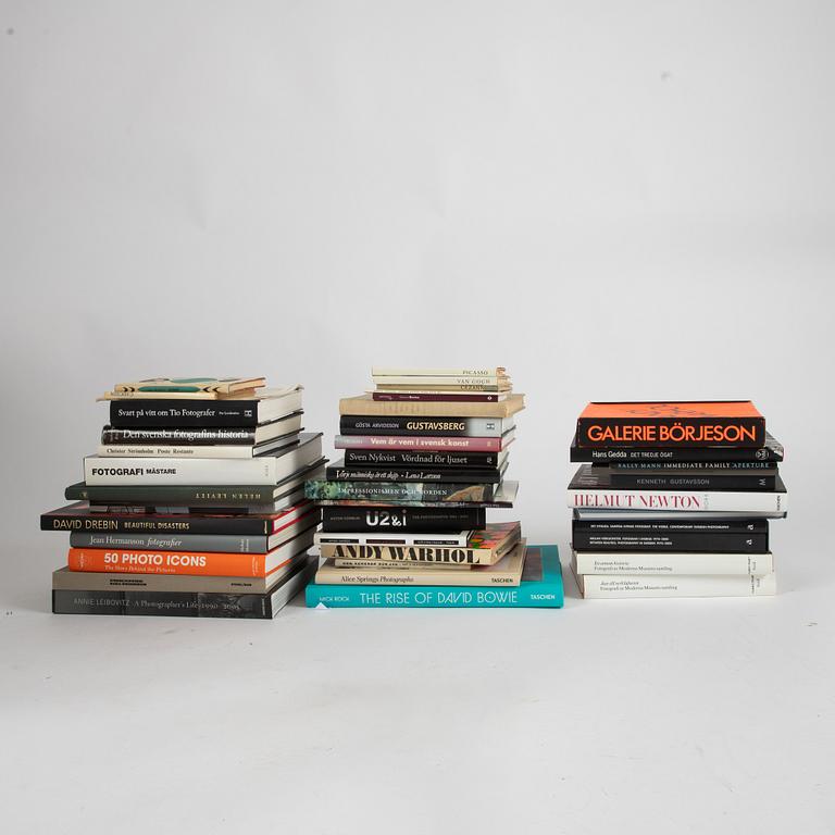 A collection of books, photography and art.