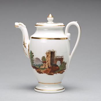A French part coffee and tea service, empire, early 19th century (18 pieces).