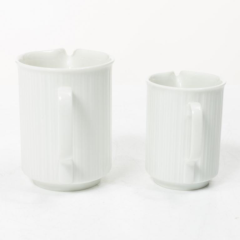 Tapio Wirkkala, A dinner service, 81 pieces, porcelain, “Variation”, Rosenthal Studio-line, designed in 1962.
