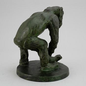 NILS OLSSON, sculpture. Bronze. Signed. Dated. H:22.