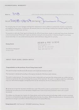 GEORG JENSEN, wristwatch, design Henning Koppel, 38 mm,